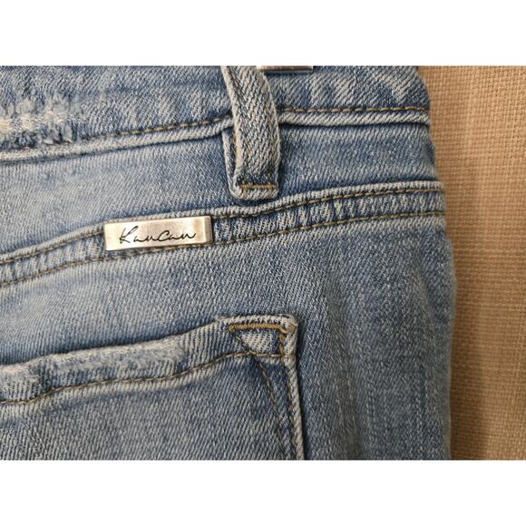KanCan Jeans Juniors Size 13/30 Skinny Stretch Mid Rise Distressed Denim Classic - Picture 5 of 8